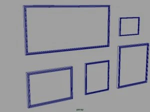 wooden picture frames 3D Model