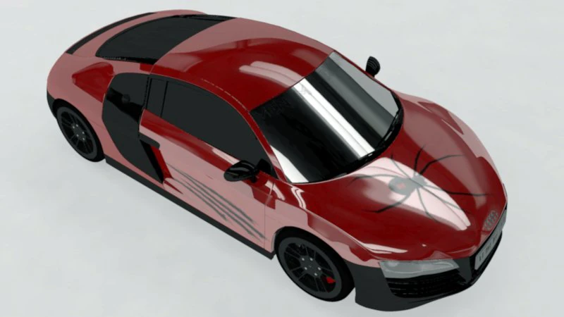 audi r8 3D Model .c4d .max .obj .3ds .fbx .stl .blend 