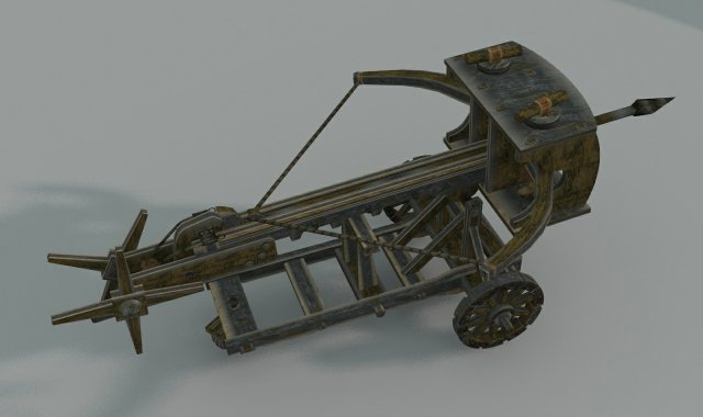 ballista- medieval 3Dモデル .c4d .max .obj .3ds .fbx .stl .blend 