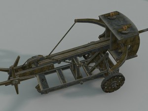 ballista- medieval Modelo 3D