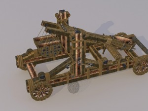 catapult-- medieval Modelo 3D