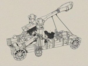 catapult-- medieval 3D Model