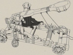 catapult-- medieval 3D Model