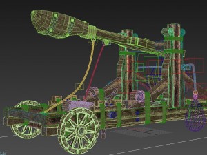 catapult-- medieval 3D Model