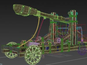 catapult-- medieval 3D Model