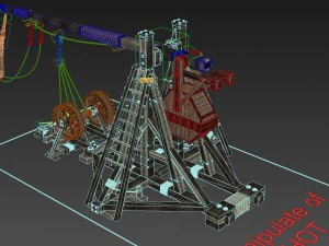 trebuchet 3D Model