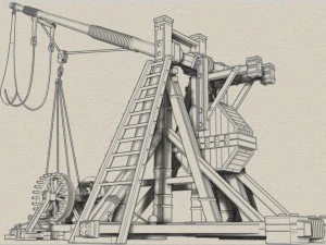 trebuchet 3D Model