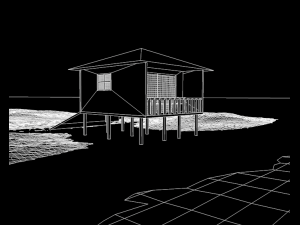 beach cottage 3D Model