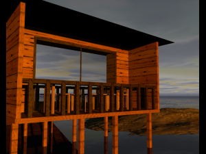 beach cottage 3D Model