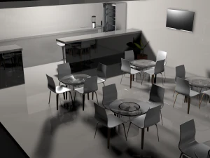 Restaurant 3D Modell