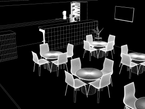 Restaurant 3D Modell