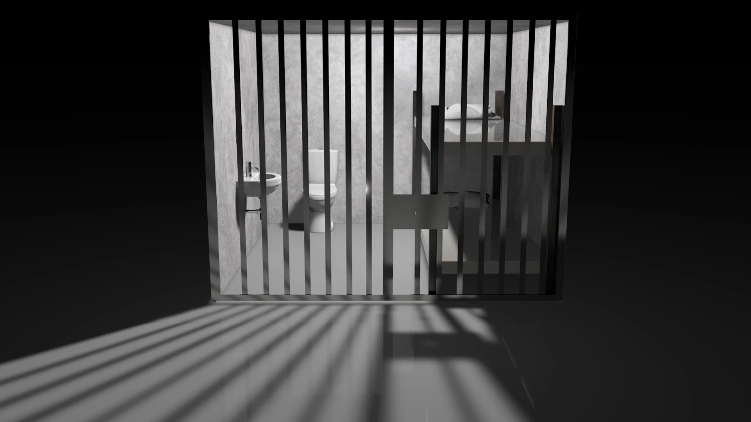 prison 3D Model .c4d .max .obj .3ds .fbx .stl .blend 