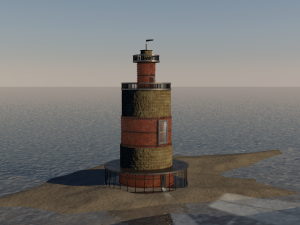 island lighthouse 3Dモデル