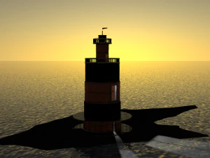 island lighthouse 3D Model