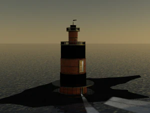 island lighthouse 3D Model