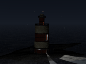 island lighthouse Model 3D