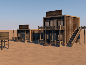 western saloon 3D Модель