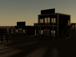 western saloon Modelo 3D