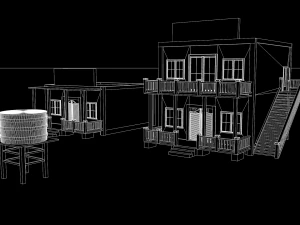 western saloon 3D Model
