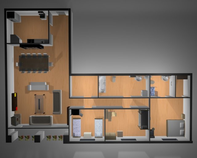 house 3D Модель .c4d .max .obj .3ds .fbx .stl .blend