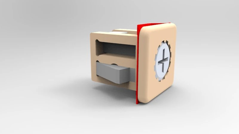 machine safety fullfilment with fastener 3D Model .c4d .max .obj .3ds .fbx .stl .blend