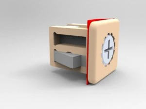 機械安全フルフィルメント、ファスナー付き 3Dモデル