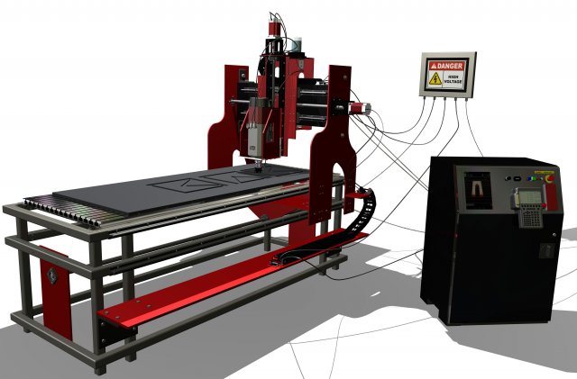cnc mill 3Dモデル .c4d .max .obj .3ds .fbx .stl .blend 