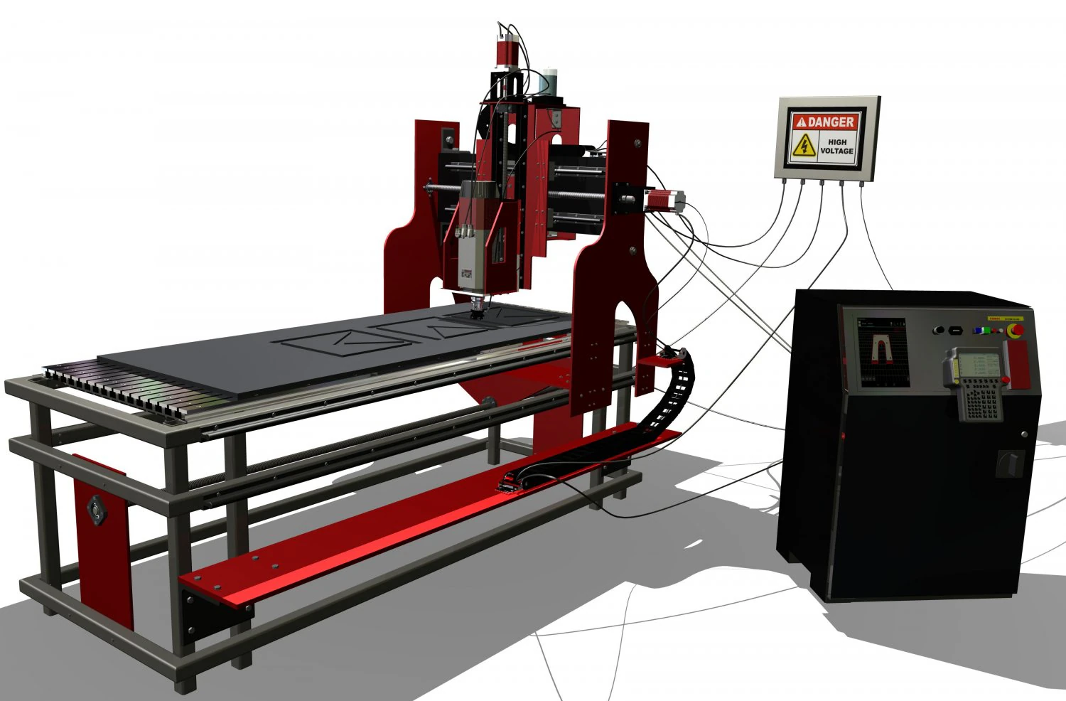 moinho cnc Modelo 3D .c4d .max .obj .3ds .fbx .stl .blend