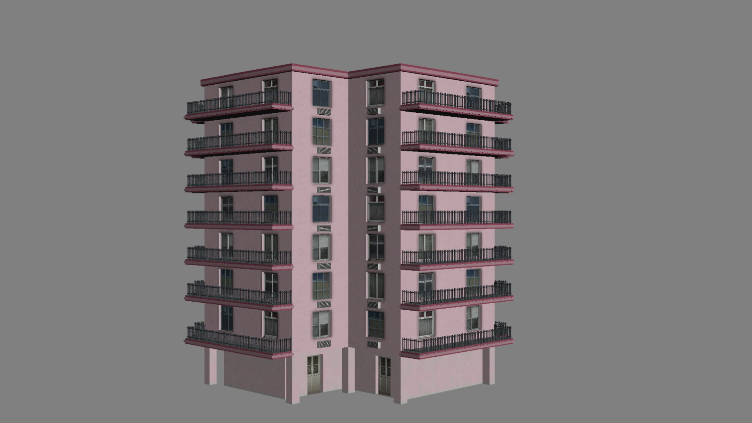 attico Modello 3D .c4d .max .obj .3ds .fbx .stl .blend 