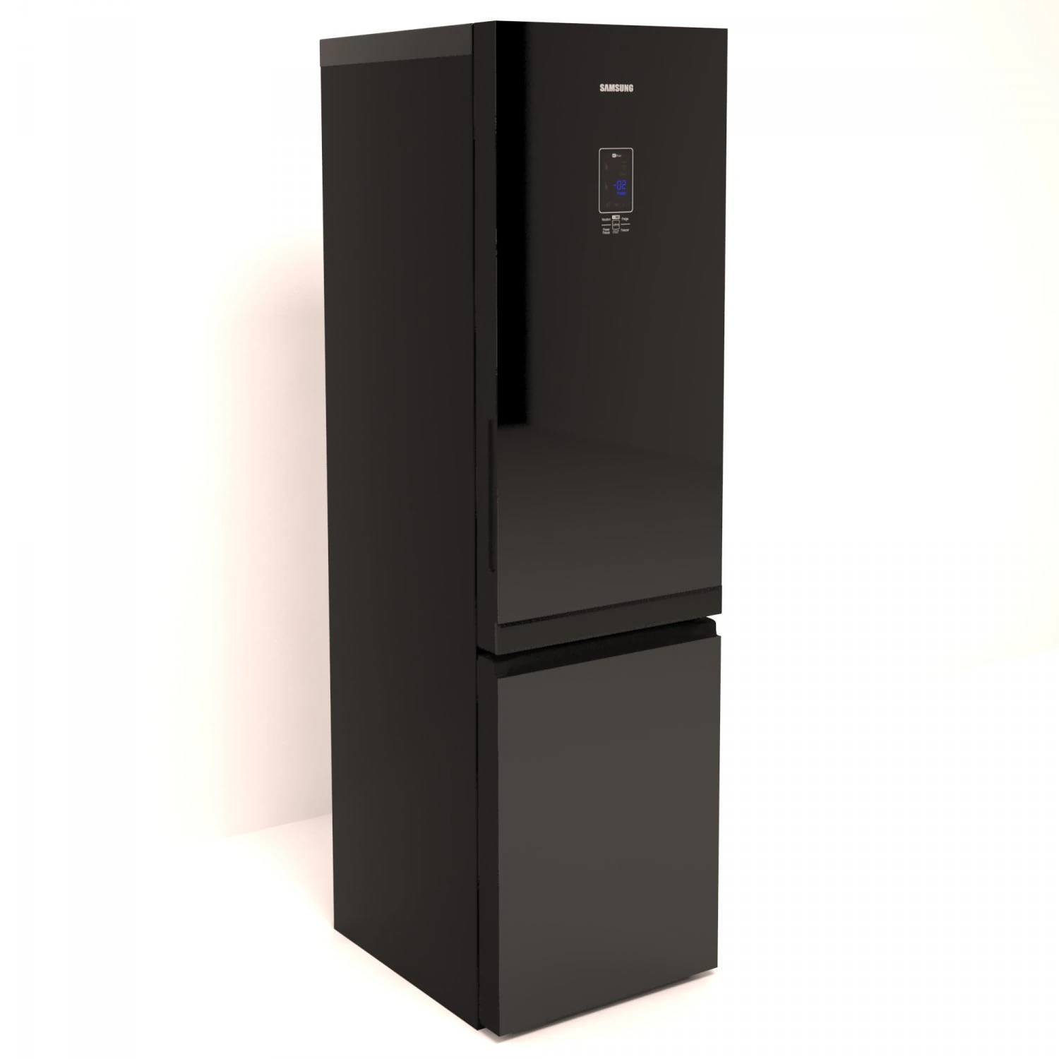 fridge black 3D Model .c4d .max .obj .3ds .fbx .stl .blend 