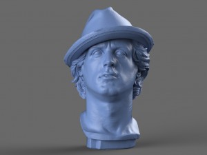rocky balboa bust Model 3D