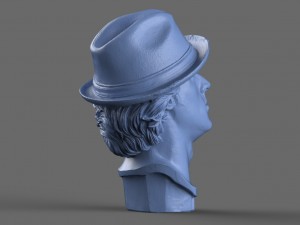 rocky balboa bust 3D मॉडल
