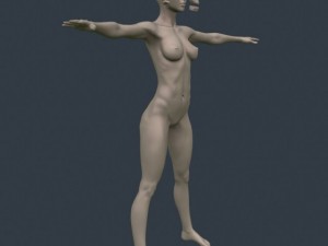 female base woman hi 3D-Modell