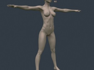 female base woman hi 3D-Modell
