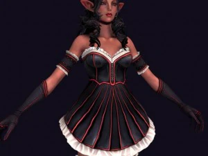 예쁜 여자 1 3D 모델