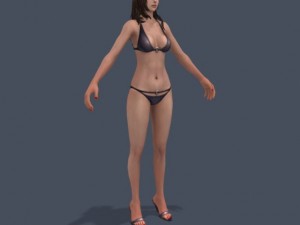 pretty girl 2 3D 模型