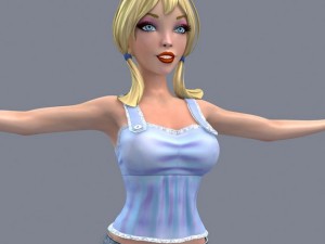 pretty girl 3 3D-Modell