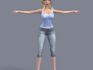 pretty girl 3 Modello 3D