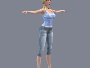 pretty girl 3 Modello 3D