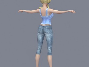 pretty girl 3 Modello 3D