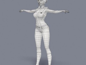 pretty girl 3 Modello 3D