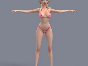 pretty girl 4 3D Model