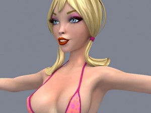 pretty girl 4 3D Model