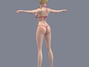pretty girl 4 3D Model