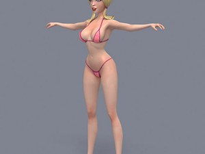 pretty girl 4 3D Model