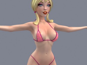 pretty girl 4 3D Model