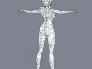 pretty girl 4 3D Model