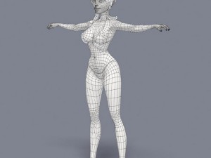 pretty girl 4 3D Model