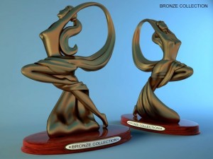 statuette of a dancing girl Model 3D