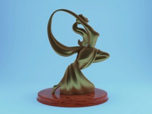 statuette of a dancing girl Model 3D